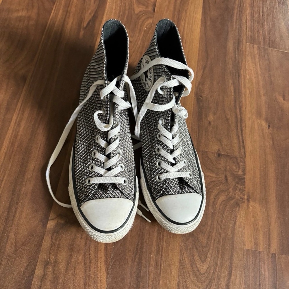 Converse Black and White High-Tops